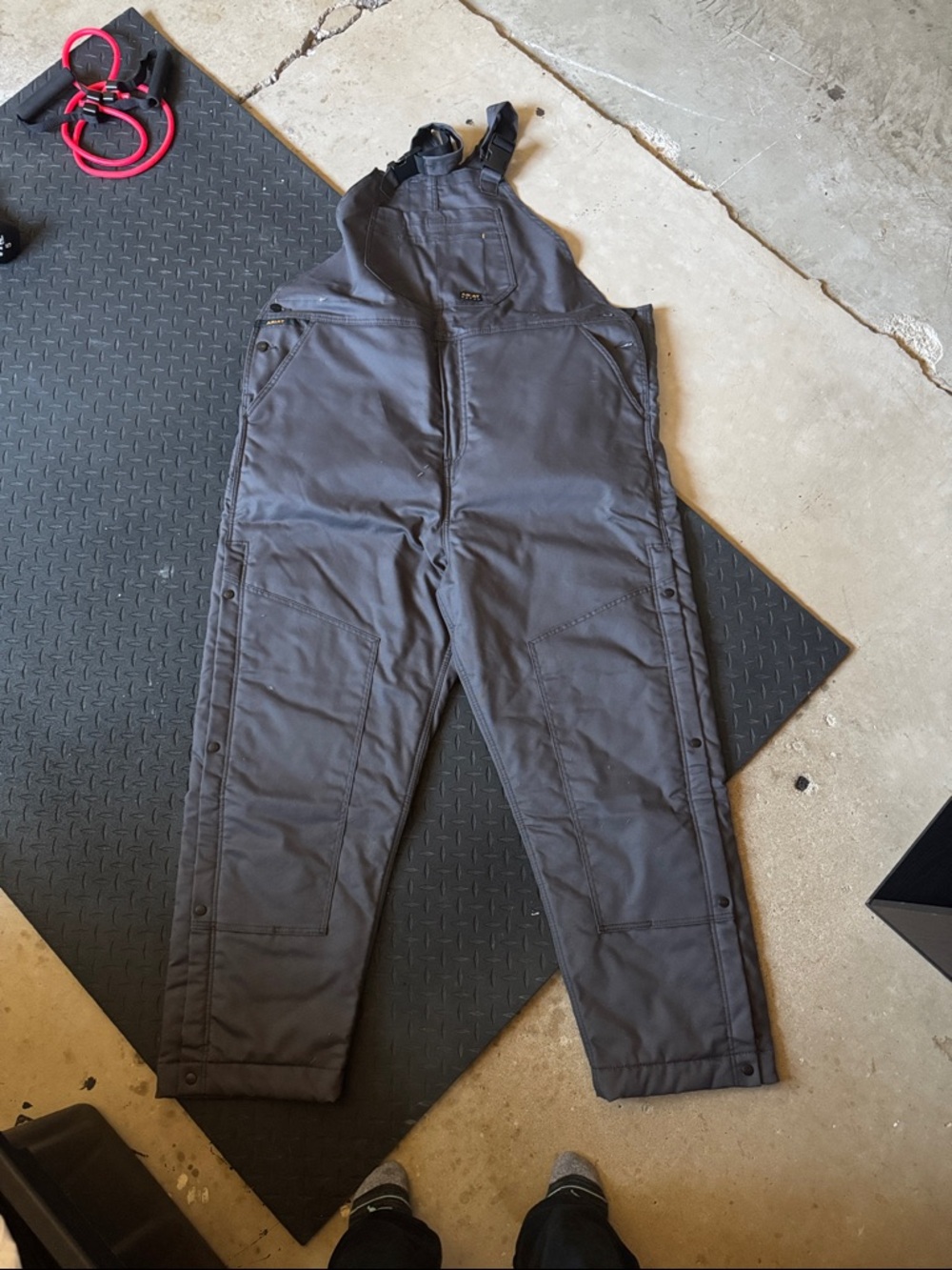 Ariat Gray Men's ReBar Bib Overalls